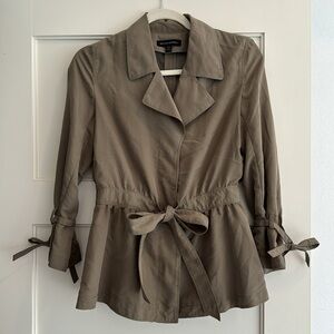 Banana Republic green utility belted vest jacket